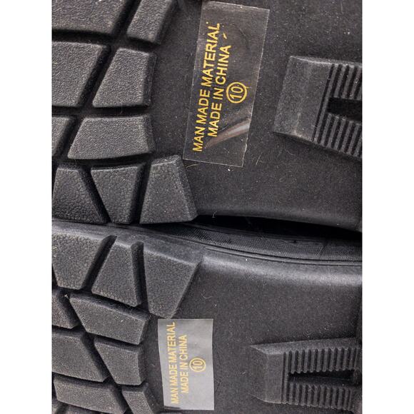 Nature Breeze Black Tibet Drape Long Fur Accent Boots 10 Women's - Picture 9 of 10